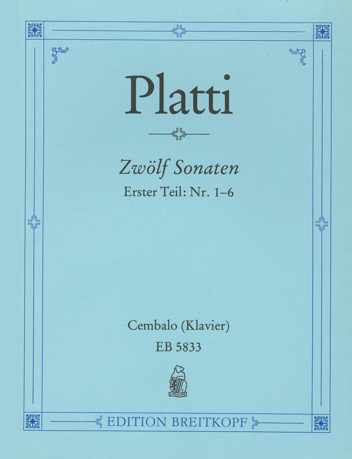 Front Cover Image 12 Sonaten (1741)