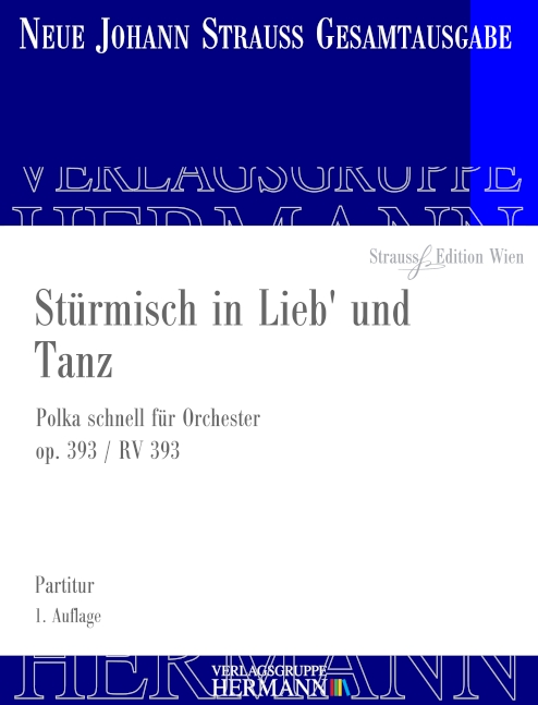 Front Cover Image Stürmisch in Lieb' und Tanz op. 393 RV 393 