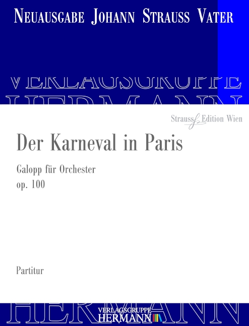 Front Cover Image Der Karneval in Paris op. 100 