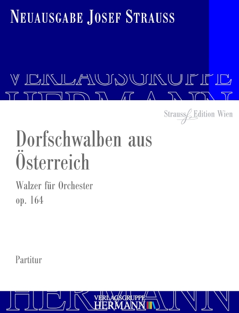 Front Cover Image Dorfschwalben aus Österreich op. 164 