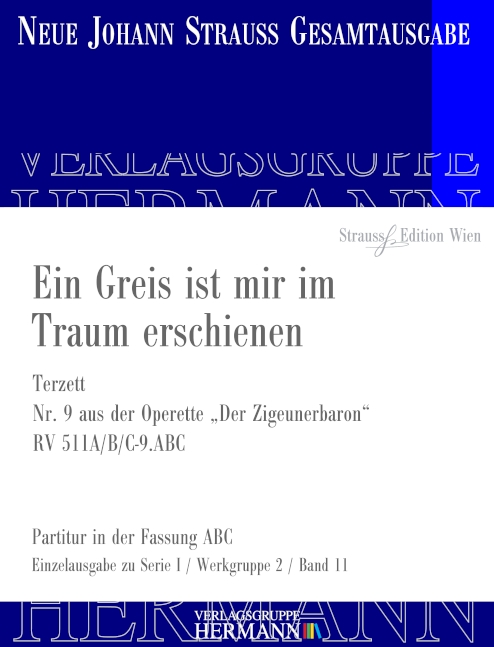 Front Cover Image Der Zigeunerbaron - Ein Greis ist mir im Traum erschienen (Nr. 9) RV 511A/B/C-9.ABC 