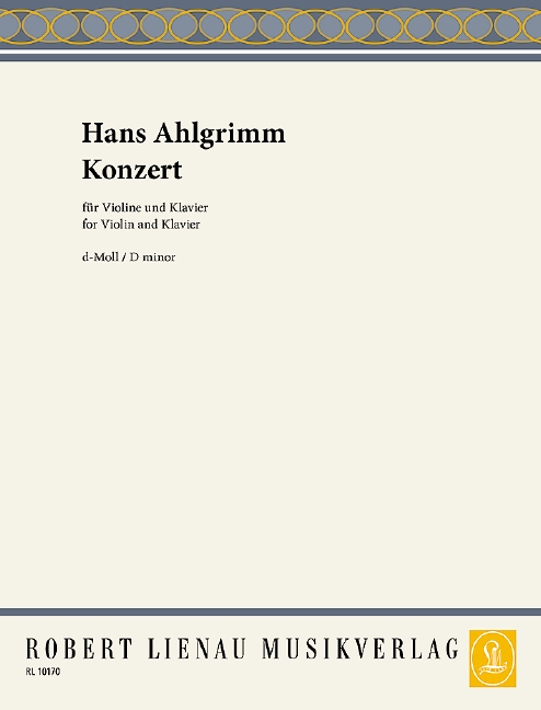 Front Cover Image Konzert d-Moll 
