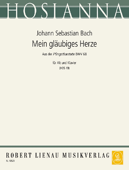 Front Cover Image Mein gläubiges Herze BWV 68 19