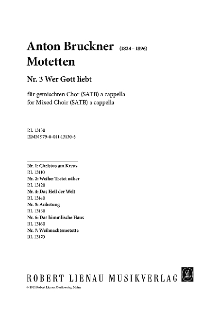 Front Cover Image Motetten 