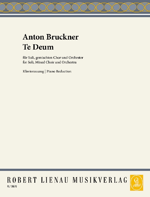 Front Cover Image Te Deum WAB 45 