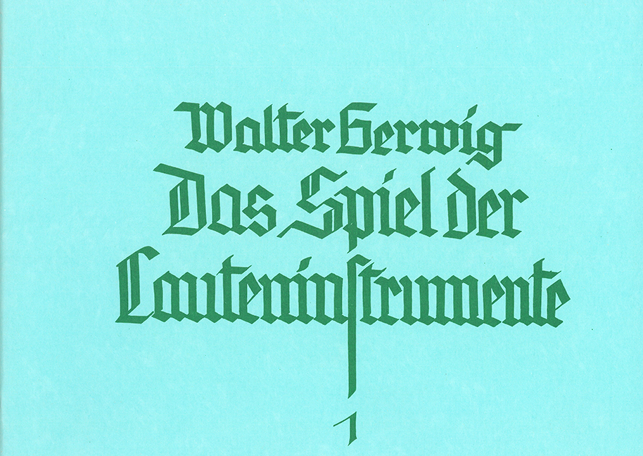 Front Cover Image Das Spiel der Lauteninstrumente Band 1
