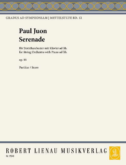 Front Cover Image Serenade op. 85 Band 12