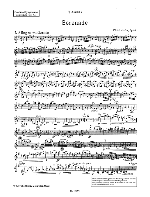 Front Cover Image Serenade op. 85 Band 12