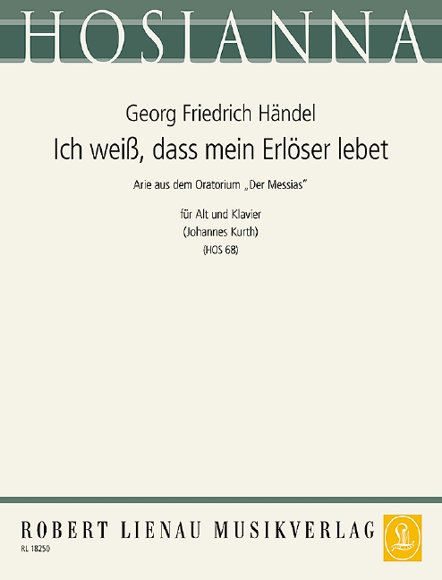 Front Cover Image Ich weiß, dass mein Erlöser lebet 68