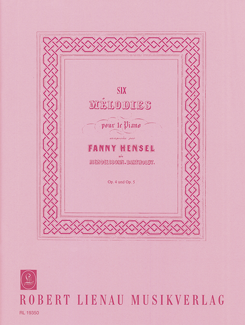 Front Cover Image Six Mélodies op. 4 und 5 