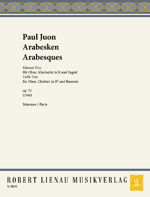 Front Cover Image Arabesken op. 73 