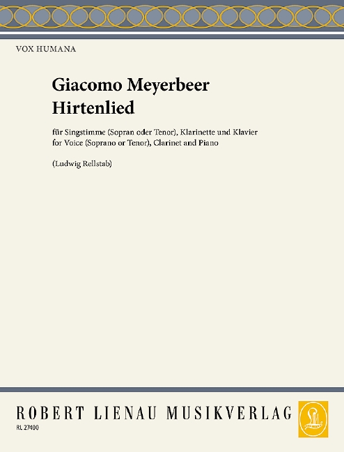 Front Cover Image Hirtenlied 29