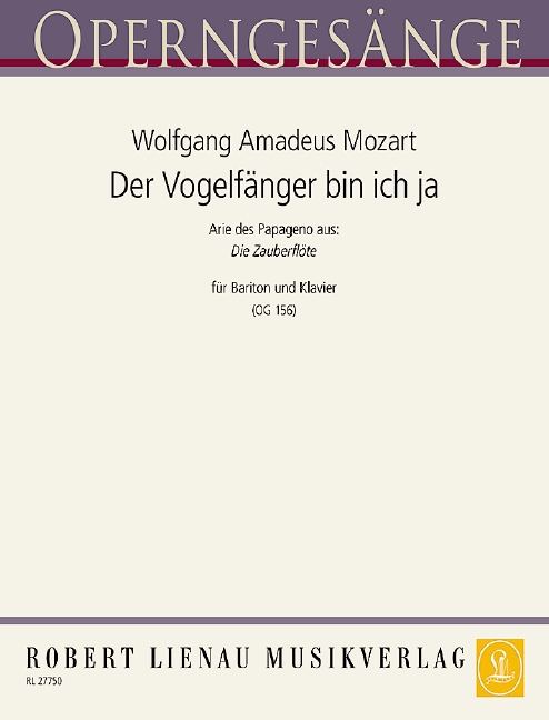 Front Cover Image Der Vogelfänger bin ich ja (Zauberflöte) 156