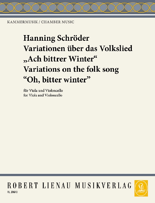 Front Cover Image Variationen über das Volkslied „Ach, bittrer Winter“ 