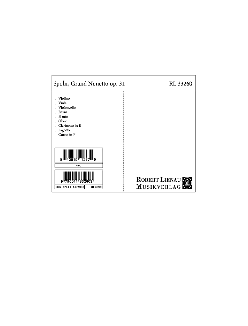 Front Cover Image Grand Nonetto op. 31 