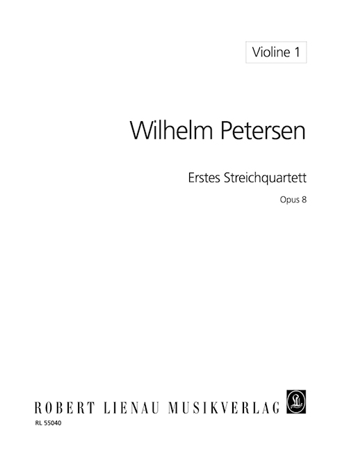 Front Cover Image 1. Streichquartett op. 8 
