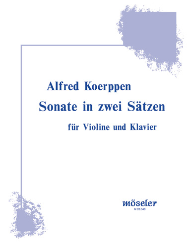 Front Cover Image Sonate in zwei Sätzen 