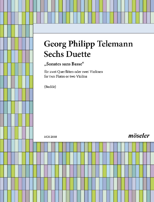 Front Cover Image 6 Duette/Sonaten op. 2 TWV 40:101-106 