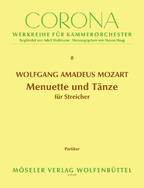 Front Cover Image Menuette und Tänze 8