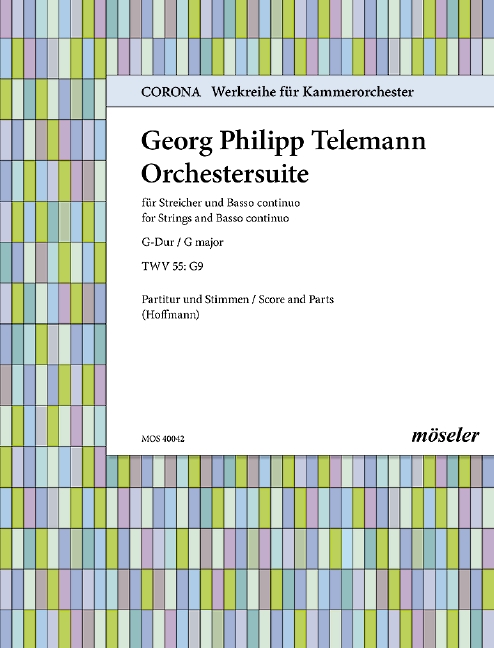 Front Cover Image Orchestersuite G-Dur TWV 55:G9 42