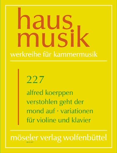 Front Cover Image Verstohlen geht der Mond auf 227