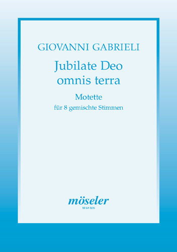 Front Cover Image Jubilate Deo omnis terra GWV 136 