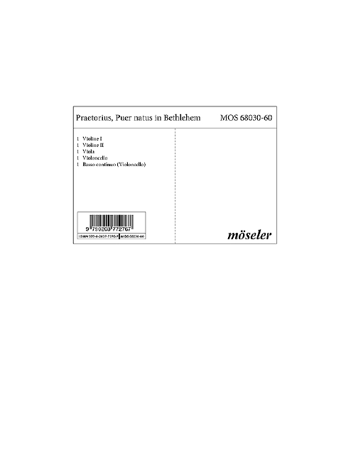 Front Cover Image Ein Kind geborn zu Bethlehem 