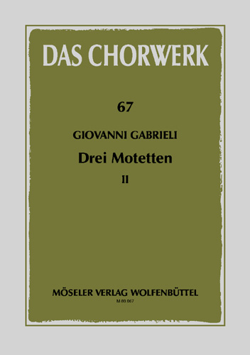 Front Cover Image Drei Motetten Heft 2
