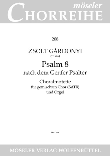 Front Cover Image Psalm 8 nach dem Genfer Psalter 208