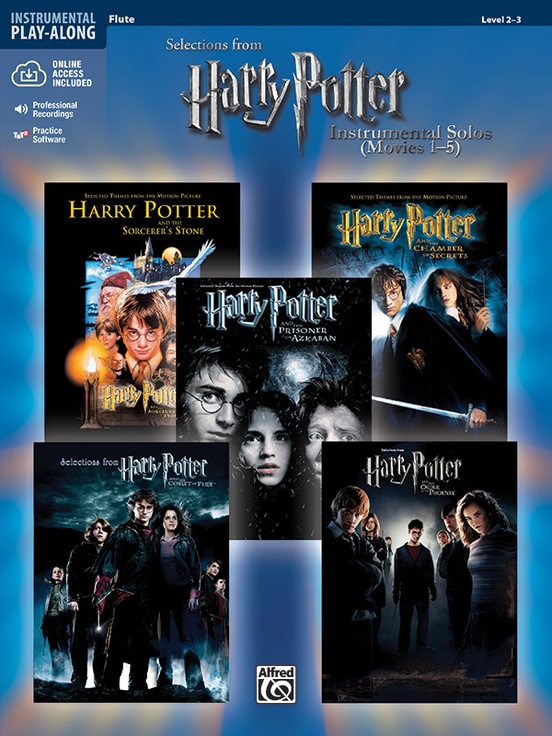 Front Cover Image Harry Potter Instrumental Solos (Movies 1-5) - Flute