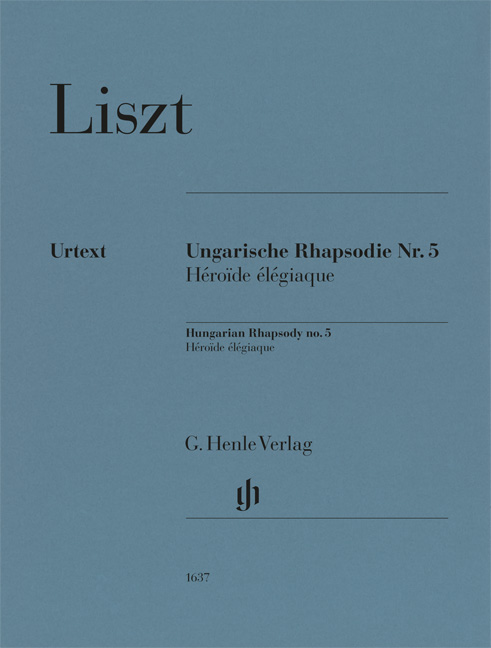 Front Cover Image Ungarische Rhapsodie Nr. 5 "Héroïde élégiaque"