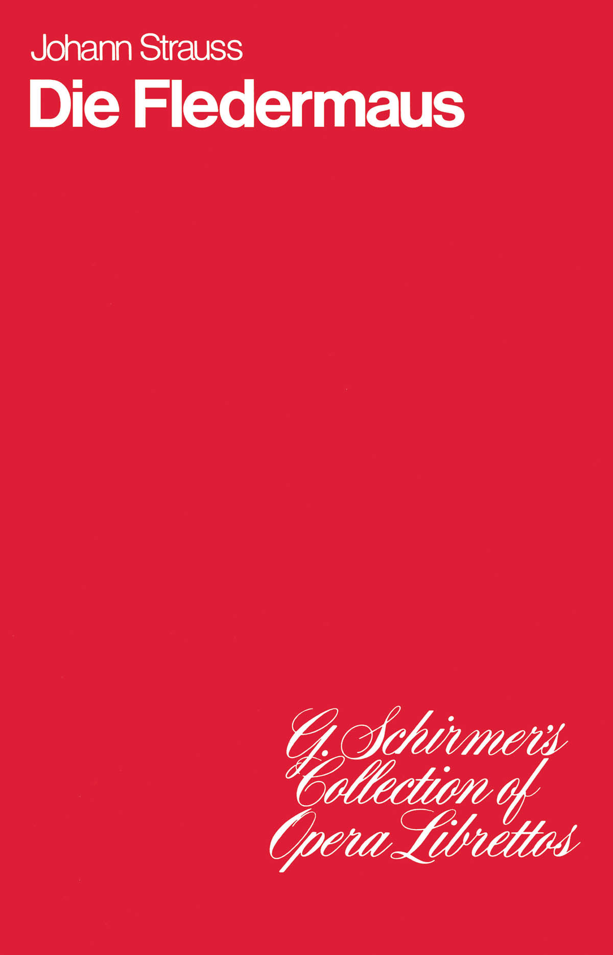 Front Cover Image Die Fledermaus