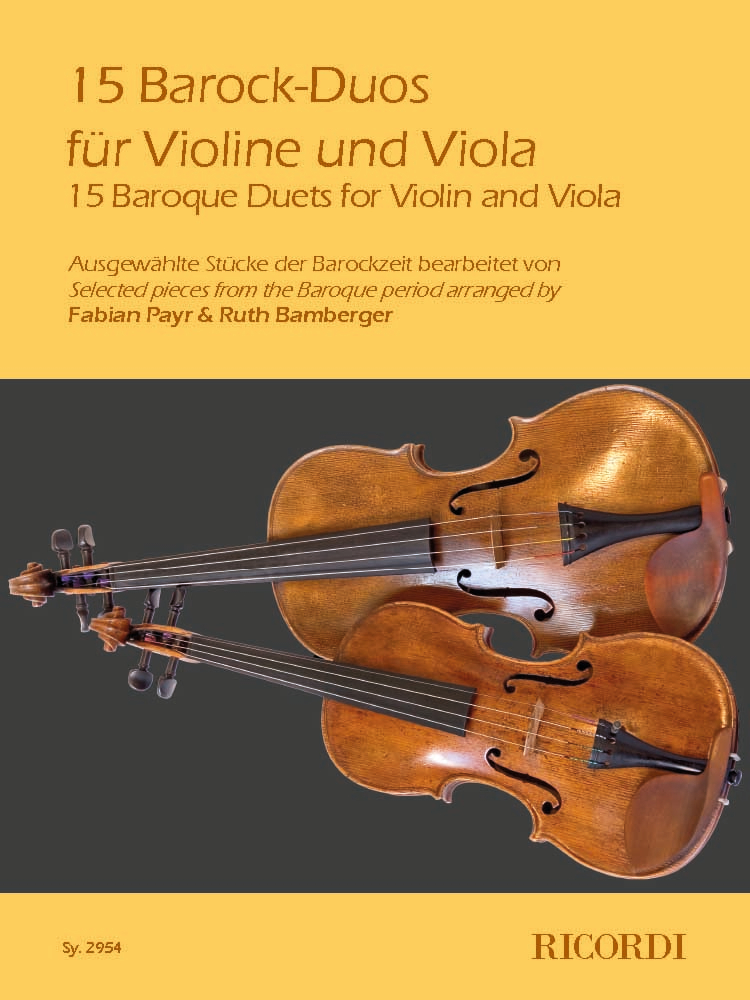 Front Cover Image 15 Barock-Duos für Violine und Viola