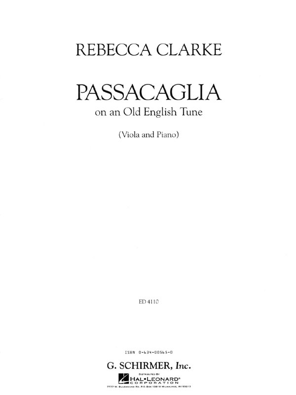Front Cover Image Passacaglia