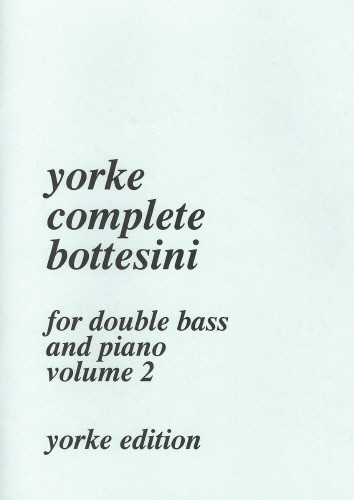 Front Cover Image Complete Bottesini Volume 2
