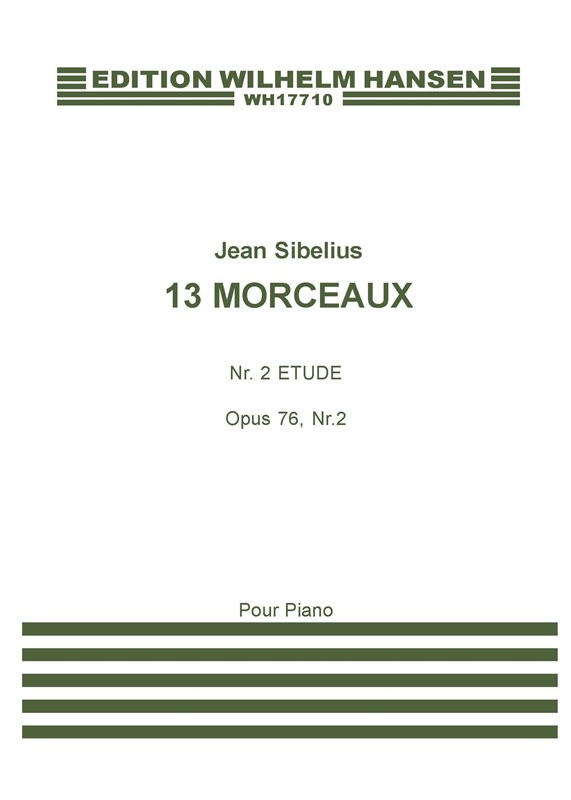 Front Cover Image 13 Morceaux Op.76 No.2 Etude Staccato 