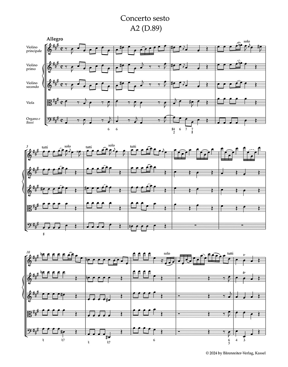 Other Cover Image Sei concerti