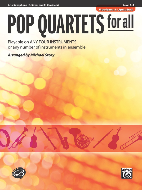 Front Cover Image Pop Quartets for All - Alto Saxophone