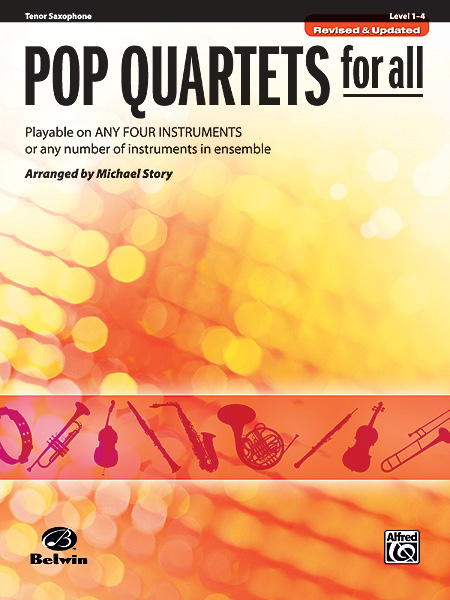 Front Cover Image Pop Quartets for All - Tenor Saxophone