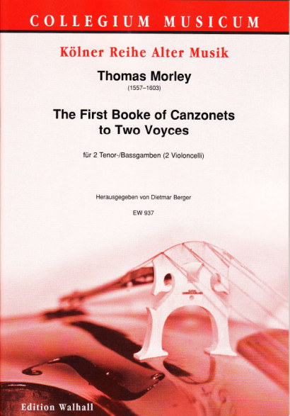 Front Cover Image The First Booke of Canzonets to two Voyces