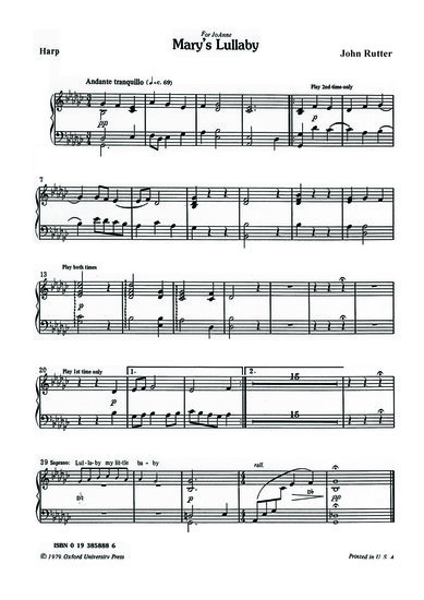 Front Cover Image Mary's Lullaby