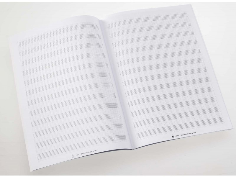 Other Cover Image Notenhefte - DIN A4 hoch 16 Seiten mit Hilfslinien