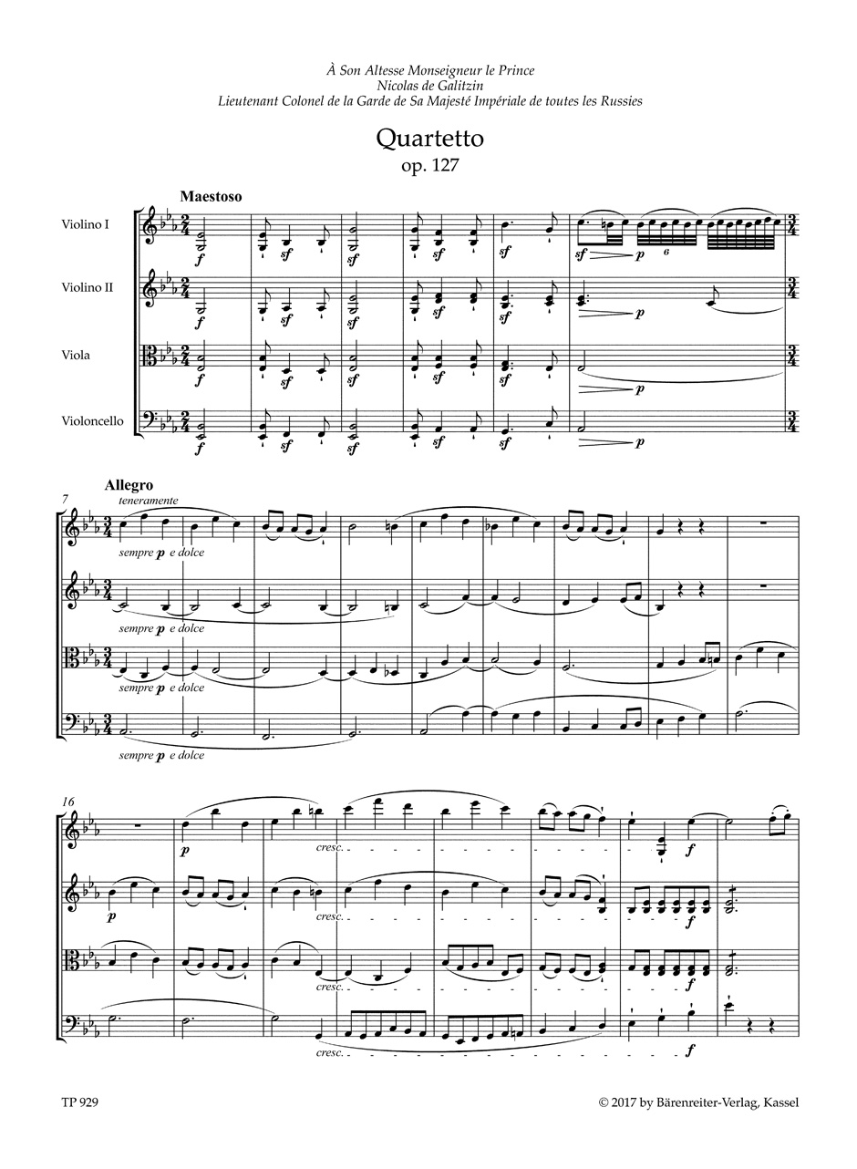 Front Cover Image Die späten Streichquartette op. 127, 130-133, 135
