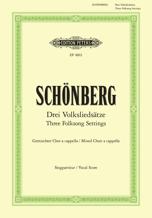 Front Cover Image 3 Volksliedsätze für gemischten Chor a capella