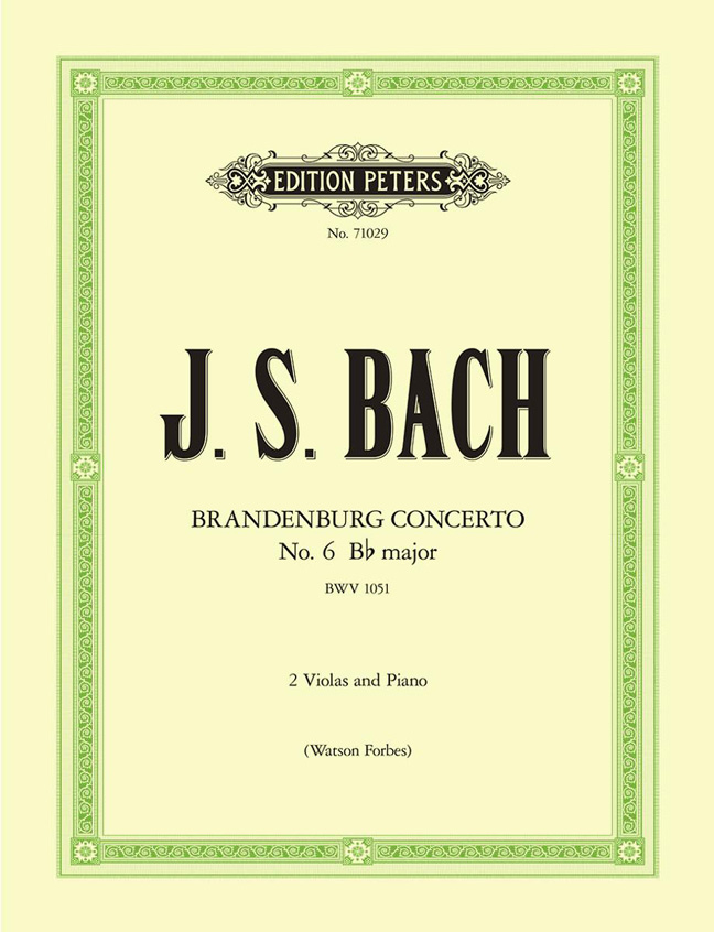 Front Cover Image Brandenburgisches Konzert Nr. 6 B-Dur BWV 1051