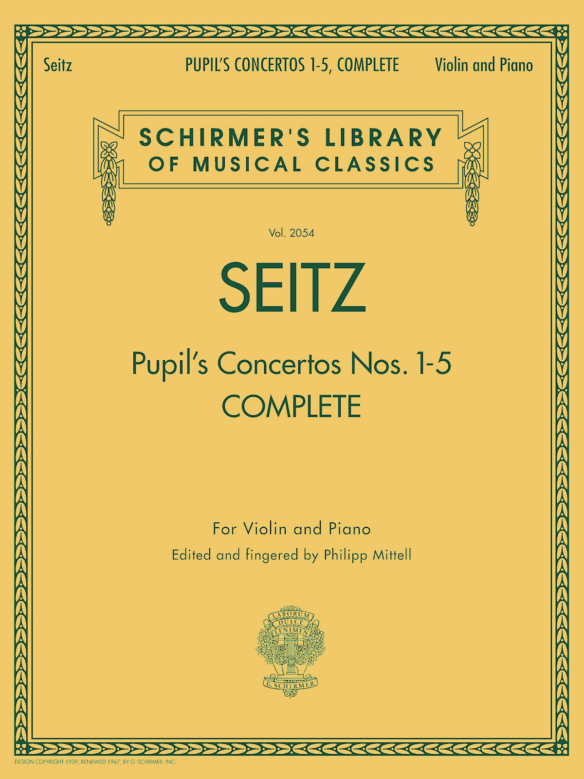 Front Cover Image Pupil's Concertos, Complete