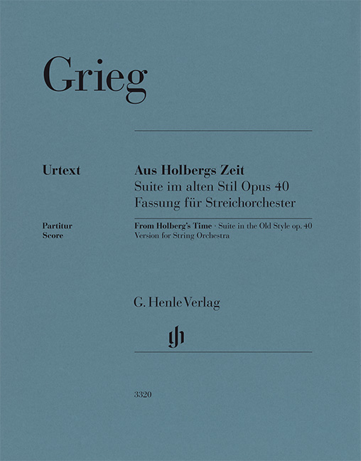 Front Cover Image Aus Holbergs Zeit - Suite im alten Stil op. 40