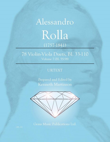 Front Cover Image 78 Violin-Viola Duets, BI. 33-110 Volume 7