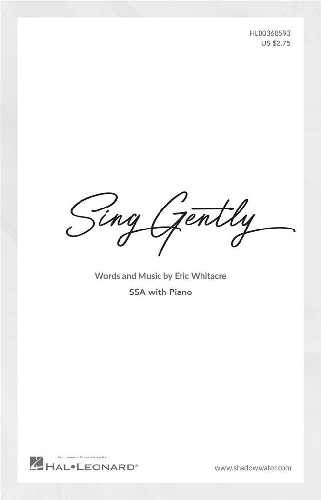 Front Cover Image Sing Gently