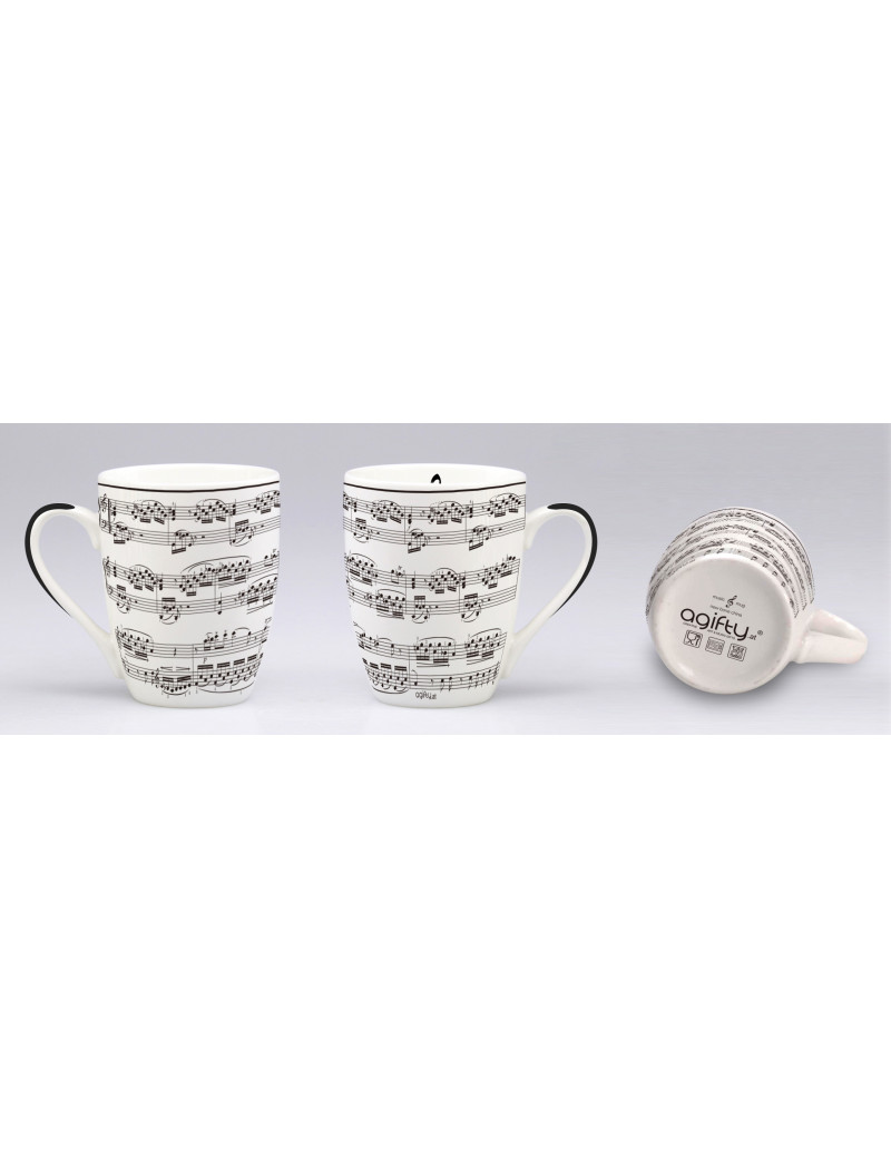 Other Cover Image Tasse ''Notenzeilen weiß'' weiß 350 ml
